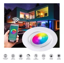 Spot Smart Led Rgb Redondo Embutir 5w Autovolt Taschibra Cor Branco 100v/240v