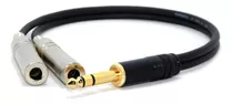 Cable Adaptador Audio Plug 6,5 Stereo A 2  6,5 Hembra Mono