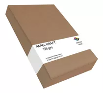 Papel Kraft A4 Misionero Madera 125 Grs Paquete 100 Hojas