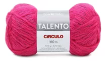 Fio Talento Circulo 100g 160 Metros Tex 625 Crochê E Tricô Cor 3562 - Rosa Vibrante