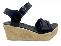 Zapato Sandalias Mujer Taco Chino Corcho Plataforma Moda Kw