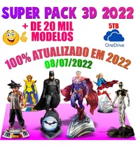 Pack Stl  Para Impressora 3d (3000+ Modelos)+ Update Diário 
