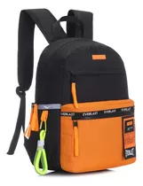 Mochila Everlast Urbana Antirrobo Acolchadallavero Color Naranja Diseño De La Tela Liso