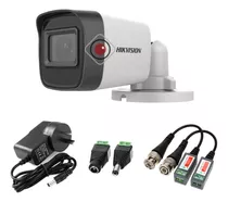 Camara Bullet Hikvision 2 Mp 1080p Ext + Fuente Balun Cctv