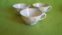 Lote De 3 Antiguas Taza  De Te Fanaloza Penco De Exportacion