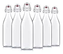 Giara Swing Top Bottles 33 ¾ Oz/1 Litro (paquete De 6)...