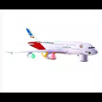 Avião Air Line Brinquedo Grande Com Luzes E Som E Movimento