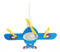 Lustre Pendente Avião Nave Infantil Quarto Menino Bebê