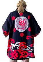 Kimono Japonés Mujer Cárdigan Yukata Estilo Estampado Haori