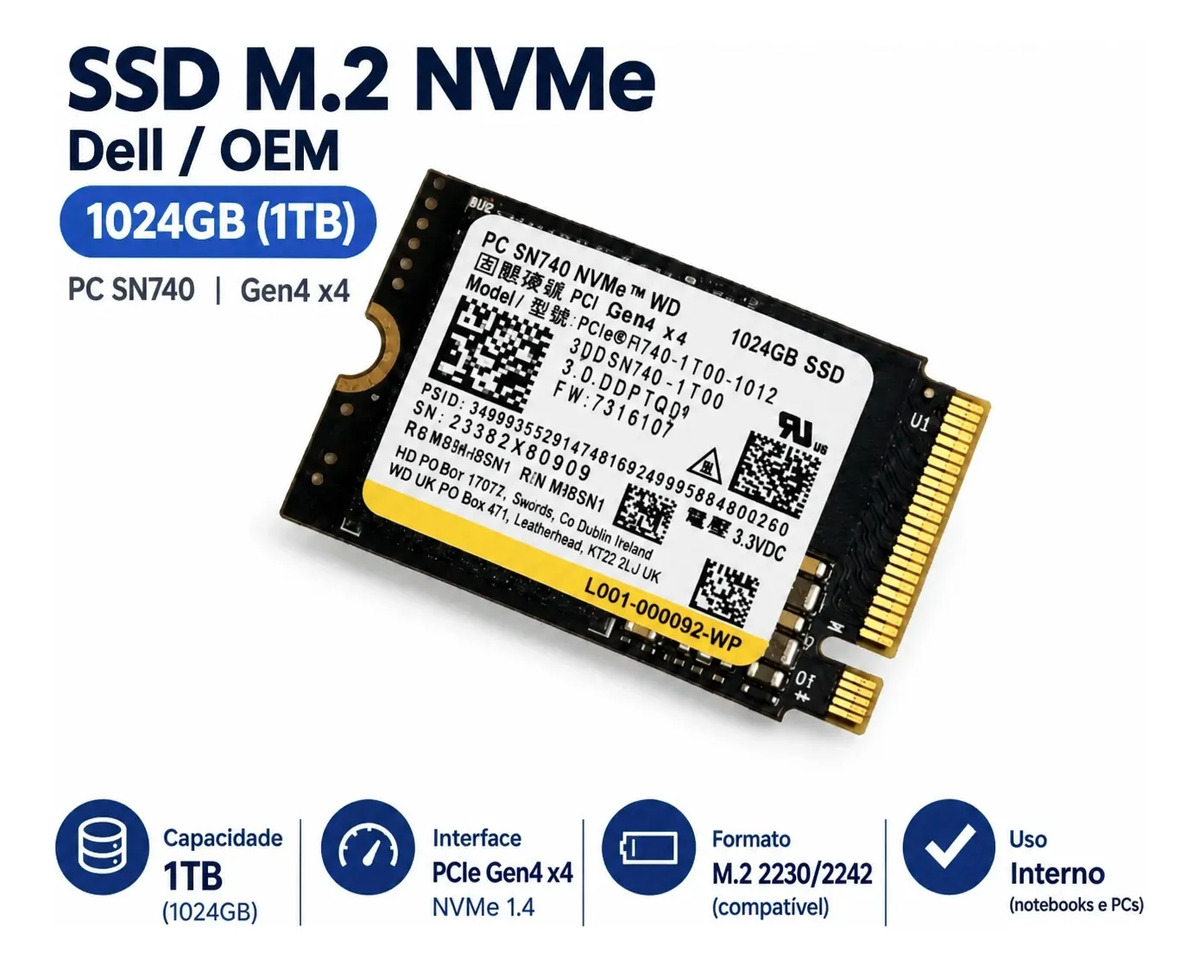 Ssd Nvme 1tb | Mercado Livre