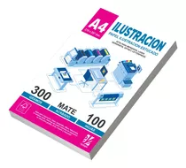 Papel Ilustracion Mate A4 De 300 Grs X 100 Hojas