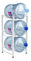 Estante Organizador Rack 3 Botellones Bidones Agua 20lts Color Blanco