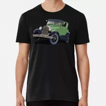 Remera Vintage Ford Model A Car In Green Algodon Premium