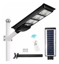 Lampara Led Solar Suburbana 200w Exteriorluminaria Alumbrado Color Negro