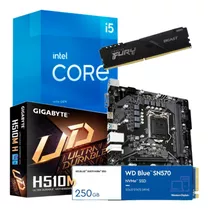 Combo Actualizacion Pc Intel I5 11400 8gb H510 + Nvme 250 Gb