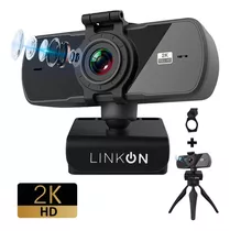 Camara Web Webcam +tripode +cubre Lente 1440p Usb Microfono 