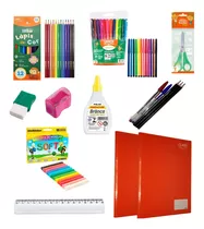 Kit Escolar Infantil Material Escolar Papelaria Barato