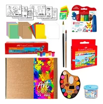Art Box Pro +2 - Kit De Arte - Niño Niña Pinturas Hojas Etc