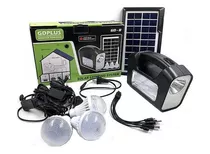 Kit Solar Emergencia Camping 220v Ampolletas 36hrs