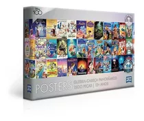 Quebra Cabeça Disney 100 Posters 1500 Peças Toyster