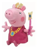 Pelucia Peppa Pig Princesa Fada Porquinha Rosa