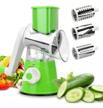 Rallador Cortador Vegetales Verduras Queso En Acero Clicshop Color Verde