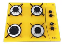 Fogão Cooktop 4 Bocas Amarelo D & D Metal *promoção