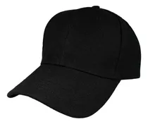 Gorra De Gabardina 6 Gajos Lisa Con Hebilla Premium