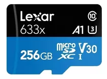 Tarjeta De Memoria Lexar Lsdmi256bbnl-633a  High-performance 633x Con Adaptador Sd 256gb