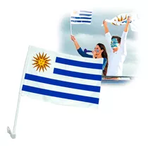 Bandera Banderin Uruguay Auto 30cm X 45cm Oficial Calidad Ax