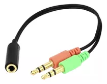 Cable Adaptador Jack 3.5mm A Audio Y Microfono Pc Auricular 