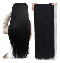 Super Promo! Extensiónes De Cabello Negro Seminatural 5clip