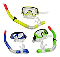 Snorkel Set Careta Swimmer Buceo Silicona Doble Env Inmediat