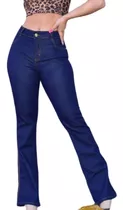 Calça Jeans Cintura Alta Hot Pants Boca Flare 3 Cores