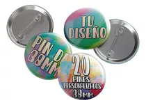 20 Pines Prendedores Personalizados - Pin De Chapa De 38mm