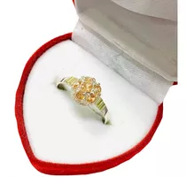 Anillo Frutillita Chico Plata Y Oro Ideal Regalo Ap 219