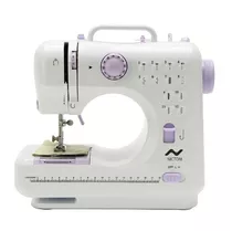 Maquina De Coser Mini Compacta Portable 12 Tipos De Puntada Color Blanco