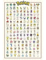 Poster Pokemón En Alta Calidad Primera Generacón