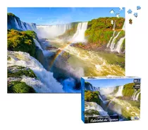 Quebra-cabeça Cataratas Do Iguaçu 1000 Peças Desafio Montar