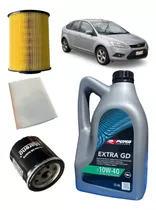 Kit Service X 3 Filtros + Aceite 10w40 Ford Focus Ii 1,6 2,0