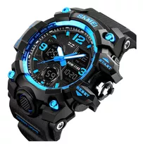 Relógio Masculino Skmei 1155b Esporte Digital Shock Azul Nf