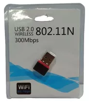 Receptor Wifi Adaptador Usb Tarjeta Mini 300mbps Pc Laptop