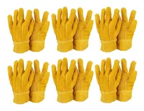 Guantes De Carnaza Cortos Económicos (6 Pares)