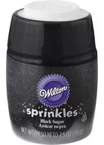 Azucar Perlada Colores 70 Gr Wilton Sprinkles Color Negra