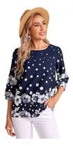 Blusa Dama 3/4 De Lunares & Estampado Floral