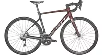 Bicicleta Ruta Scott Addict 30 2023 Carbon 11 Vel Negro/rojo
