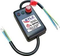 Protetor Eletrônico On Delay Para Motor De Portão 220v Cor Preto