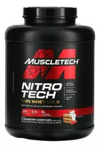 Suplemento En Polvo Muscletech  Nitro Tech 100% Whey Gold Proteína Sabor Strawberry En Pote De 2.28kg