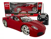 Carrinho De Controle Remoto Carro Ferrari F430 Vermelha Led