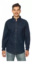 Camisa De Mezclilla Uso Rudo Para Hombre Trabajo Industrial 